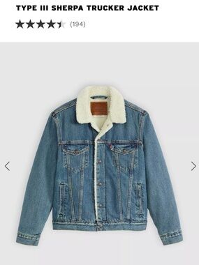Levi's Light Blue Denim Sherpa-Lined Trucker Jacket